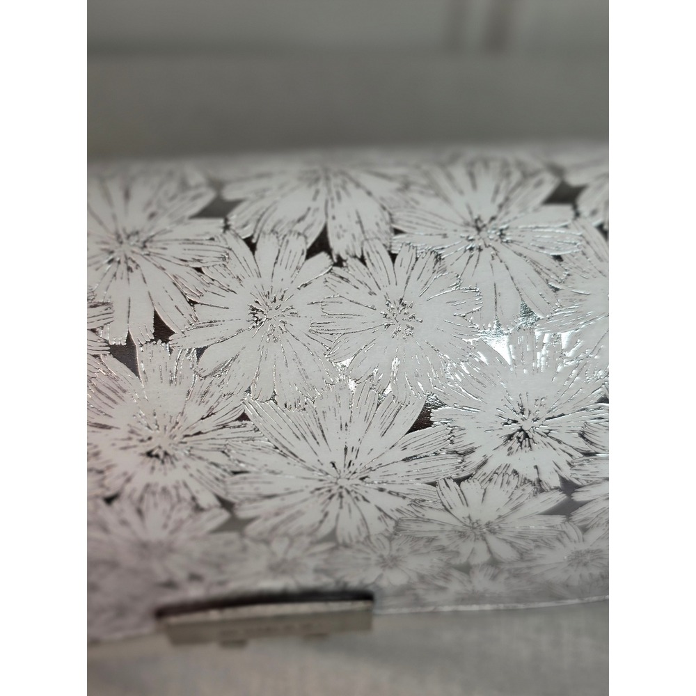 Michael Kors Sloan Editor Optic White Leather Floral Shoulder Bag 30S8SS9L3M - Picture 13 of 13